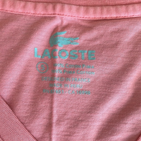 Designer t shirt bundle, Rag & Bone medium, Lacoste size 5 (large) - Picture 4 of 9